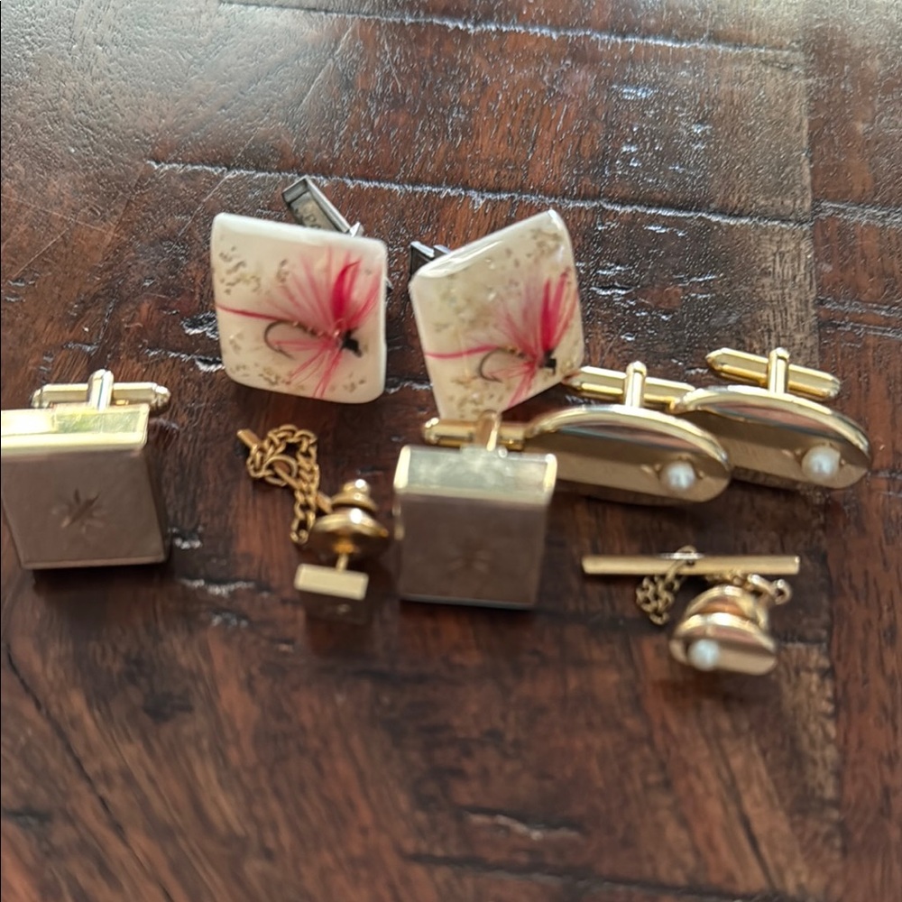 Vintage Cuff Links and Tie Tacks